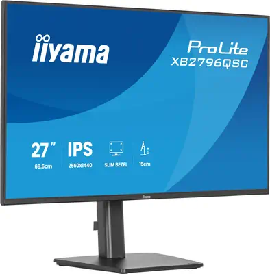 iiyama ProLite XB2796QSC-B1 écran plat de PC 68,6 cm (27") 2560 x 1440 pixels Quad HD LED Noir - Ecran Ordinateur - visuel 1
