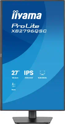 iiyama ProLite XB2796QSC-B1 écran plat de PC 68,6 cm (27") 2560 x 1440 pixels Quad HD LED Noir - Ecran Ordinateur - visuel 3