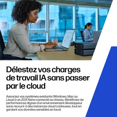 HP ZGX Nano G1n AI GB10 128 Go LPDDR5x-SDRAM 1 To SSD linux Mini PC Station de travail AI Workstatio - Station de Travail - visuel 6