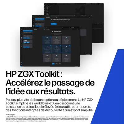HP ZGX Nano G1n AI GB10 128 Go LPDDR5x-SDRAM 1 To SSD linux Mini PC Station de travail AI Workstatio - Station de Travail - visuel 4