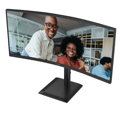 AOC CU34E4C écran plat de PC 86,4 cm (34") 3440 x 1440 pixels Noir - Ecran Ordinateur - visuel 4