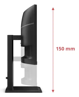 AOC E4 CU34E4CV écran plat de PC 86,4 cm (34") 3440 x 1440 pixels UltraWide Quad HD LCD Noir - Ecran Ordinateur - visuel 4