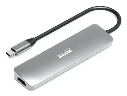 Port Designs 900162 hub & concentrateur USB Type-C Argent - Station d'accueil pour portable - visuel 2