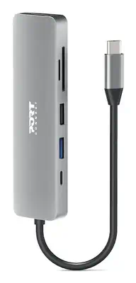 Port Designs 900162 hub & concentrateur USB Type-C Argent - Station d'accueil pour portable - visuel 1