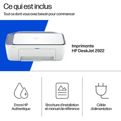 HP DeskJet 2922 Sans fil All-in-One Couleur Imprimante - Multifonctions Jet d'encre - visuel 4