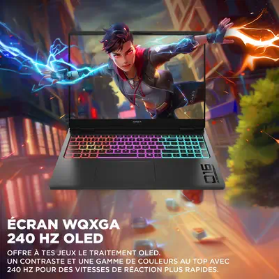 OMEN MAX Gaming Laptop 16-ah0038nf HP - visuel 1 - hello RSE - Le clavier contient du plastique recyclé post-consommation