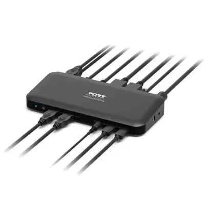 Station d'accueil bureau 3 X 4 USB-C 11 périphériques 100W - Port Designs - Station d'accueil pour portable - visuel 9