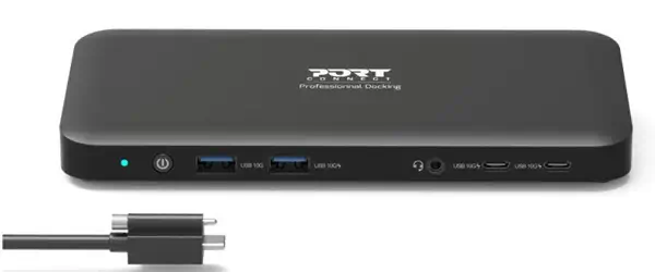 Station d'accueil bureau 3 X 4 USB-C 11 périphériques 100W - Port Designs - Station d'accueil pour portable - visuel 6