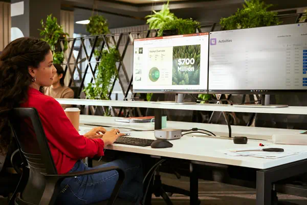 Ensemble clavier et souris sans fil rechargeables multi-appareils HP 725 - Clavier - visuel 3