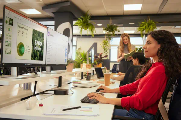 Ensemble clavier et souris sans fil rechargeables multi-appareils HP 725 - Clavier - visuel 4