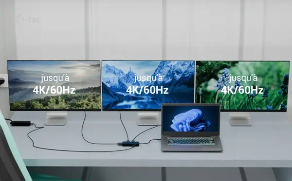 USB-C Triple 4K HDMI Video Adapter, Power Delivery 100W - I-Tec - Connectique - visuel 10
