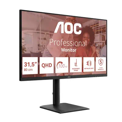 AOC E4 Q32E4U écran plat de PC 80 cm (31.5") 2560 x 1440 pixels Quad HD LED Noir - Ecran Ordinateur - visuel 5