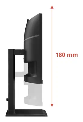 AOC E4 CU34E4CW écran plat de PC 86,4 cm (34") 3440 x 1440 pixels UltraWide Quad HD LED Noir - Ecran Ordinateur - visuel 4