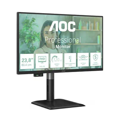AOC 24P4U écran plat de PC 60,5 cm (23.8") 1920 x 1080 pixels Full HD Noir - Ecran Ordinateur - visuel 4