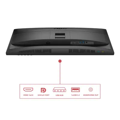 AOC E4 Q27E4U écran plat de PC 68,6 cm (27") 2560 x 1440 pixels Quad HD LED Noir - Ecran Ordinateur - visuel 3