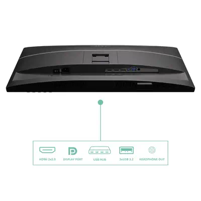 AOC Q27P4U écran plat de PC 68,6 cm (27") 2560 x 1440 pixels Wide Quad HD Noir - Ecran Ordinateur - visuel 5