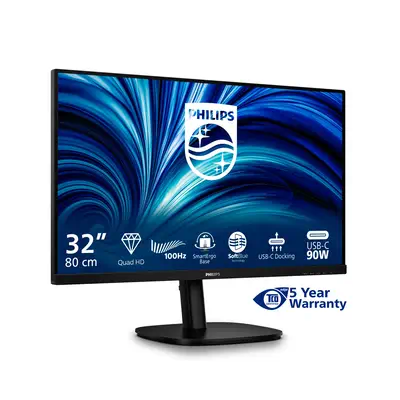 Philips 32B2U3601/00 écran plat de PC 80 cm (31.5") 2560 x 1440 pixels Quad HD LCD Noir - Ecran Ordinateur - visuel 3