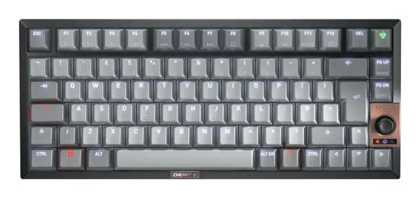 CHERRY KW 300W MX clavier Maison USB + Bluetooth QWERTY Anglais britannique Noir, Cuivre, Gris - Clavier - visuel 1