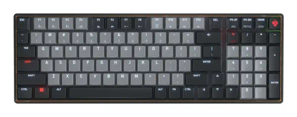 CHERRY KW 550 MX LP clavier maison/bureau USB + Bluetooth QZERTY Anglais américain Noir - Clavier - visuel 1