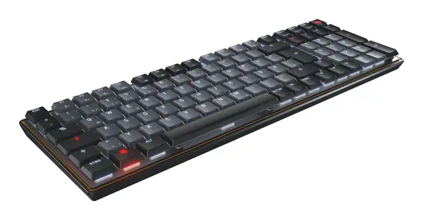 CHERRY KW 550 MX LP clavier maison/bureau USB + Bluetooth QZERTY Anglais américain Noir - Clavier - visuel 2