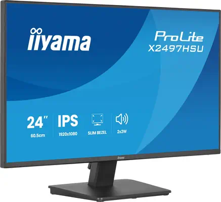 iiyama ProLite X2497HSU-B1 écran plat de PC 60,5 cm (23.8") 1920 x 1080 pixels Full HD LED Noir - Ecran Ordinateur - visuel 4