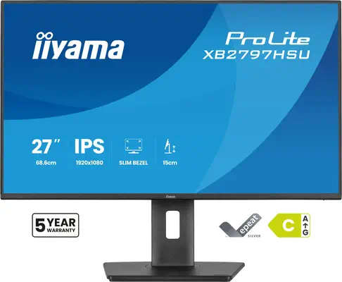 iiyama ProLite XB2797HSU-B1 écran plat de PC 68,6 cm (27") 1920 x 1080 pixels Full HD LED Noir - Ecran Ordinateur - visuel 2