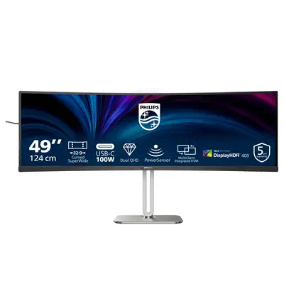 Philips 5000 series 49B2U5900C/00 écran plat de PC 124 cm (48.8") 5120 x 1440 pixels Dual QHD LCD No - Ecran Ordinateur - visuel 1