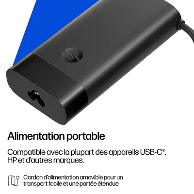 USB-C 140W LAPTOP CHARGER EURO - HP - Station d'accueil pour portable - visuel 7