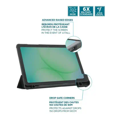 Mobilis 060021 étui pour tablette 27,9 cm (11") Folio porte carte Noir, Transparent - Etui et Housse - visuel 4