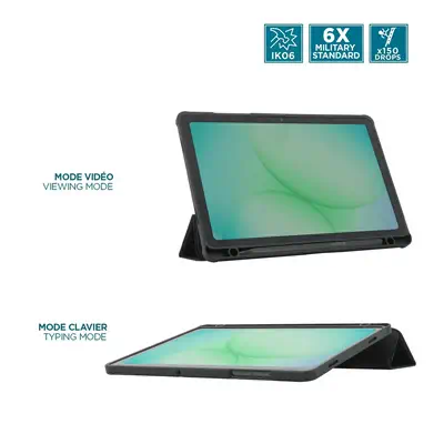 Mobilis 060021 étui pour tablette 27,9 cm (11") Folio porte carte Noir, Transparent - Etui et Housse - visuel 5