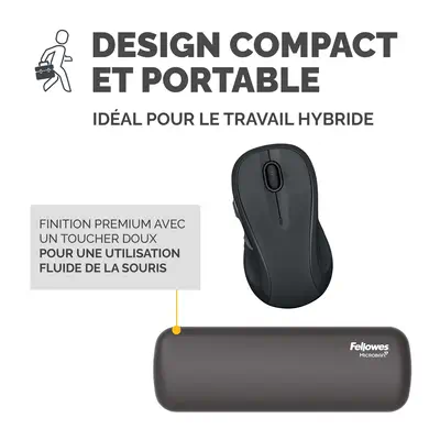 Fellowes Breyta repose-poignet Silicone Noir - Tapis - visuel 7
