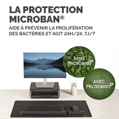 Fellowes Breyta repose-poignet Silicone Noir - Tapis - visuel 3