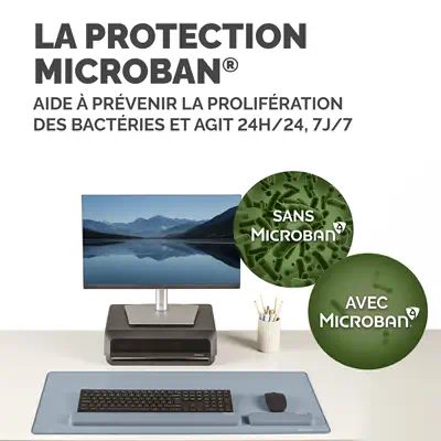 Fellowes Breyta repose-poignet Silicone Bleu clair - Tapis - visuel 3