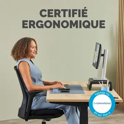 Fellowes Breyta repose-poignet Silicone Bleu clair - Tapis - visuel 5