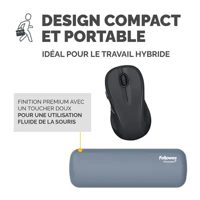 Fellowes Breyta repose-poignet Silicone Bleu clair - Tapis - visuel 7