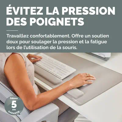 Fellowes Breyta repose-poignet Silicone Sable - Tapis - visuel 2