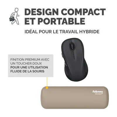 Fellowes Breyta repose-poignet Silicone Sable - Tapis - visuel 7