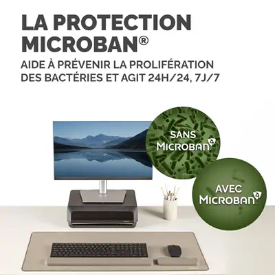 Fellowes Breyta repose-poignet Silicone Sable - Tapis - visuel 3