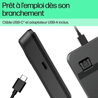 HP STORE 3PL clavier Maison USB Noir - Clavier - visuel 9