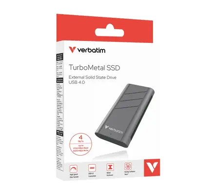TurboMetal SSD USB4 4TB - Verbatim - Disque dur SSD - visuel 1