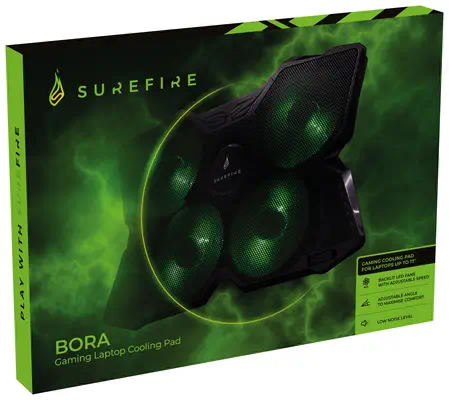 SureFire Bora système de refroidissement pour ordinateurs portables 43,2 cm (17") 1200 tr/min Noir - Refroidissement PC - visuel 7