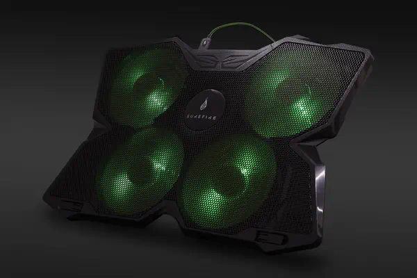 SureFire Bora système de refroidissement pour ordinateurs portables 43,2 cm (17") 1200 tr/min Noir - Refroidissement PC - visuel 4