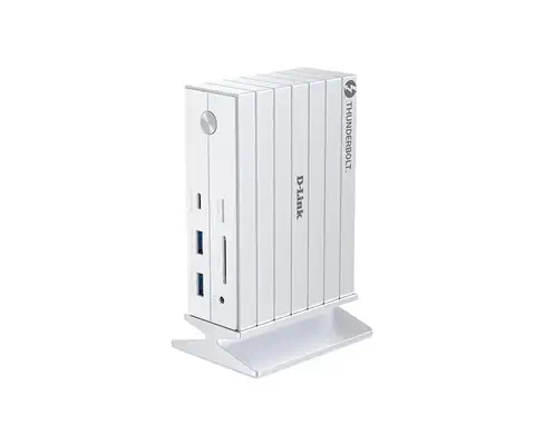 D-Link DUF-E01/E station d'accueil Avec fil Thunderbolt 4 Blanc - Station d'accueil pour portable - visuel 1