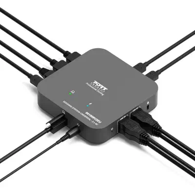 Station d'accueil bureau 2 x 4K USB-C 10 périphériques 85W - Port Designs - Station d'accueil pour portable - visuel 8