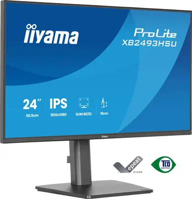 iiyama ProLite XB2493HSU-B1 écran plat de PC 60,5 cm (23.8") 1920 x 1080 pixels Full HD LED Noir - Ecran Ordinateur - visuel 1