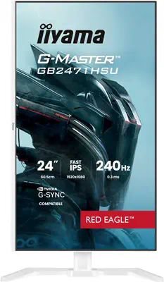 iiyama G-MASTER GB2471HSU-W1 écran plat de PC 60,5 cm (23.8") 1920 x 1080 pixels Blanc - Ecran Ordinateur - visuel 2