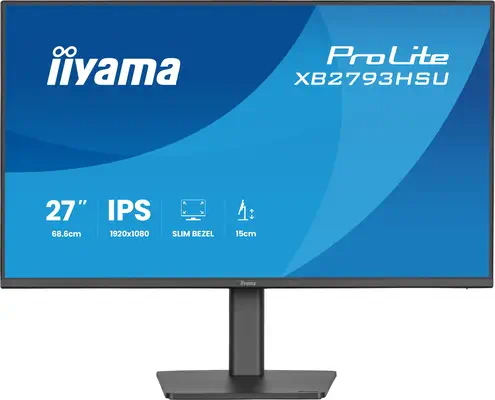 iiyama ProLite XB2793HSU-B1 écran plat de PC 68,6 cm (27") 1920 x 1080 pixels Full HD LED Noir - Ecran Ordinateur - visuel 1