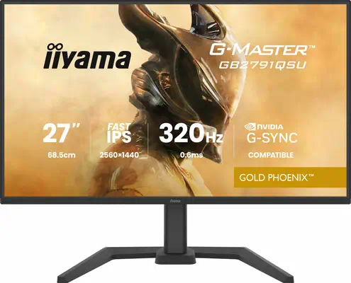 iiyama G-MASTER GB2791QSU-B1 écran plat de PC 68,6 cm (27") 2560 x 1440 pixels Wide Quad HD Noir - Ecran Ordinateur - visuel 1