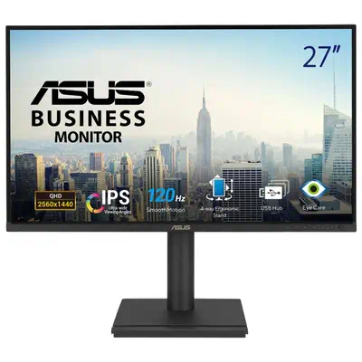 ASUS BE27AQG écran plat de PC 68,6 cm (27") 2560 x 1440 pixels Quad HD LCD Noir - Asus - Ecran Ordinateur - visuel 1
