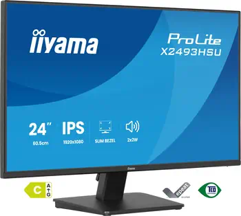 iiyama ProLite X2493HSU-B1 écran plat de PC 60,5 cm (23.8") 1920 x 1080 pixels Full HD Noir meilleur prix